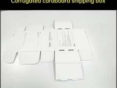 Custom Logo Cardboard Corrugated Pengiriman E Commerce Packaging Box Tear Strip Zipper Box