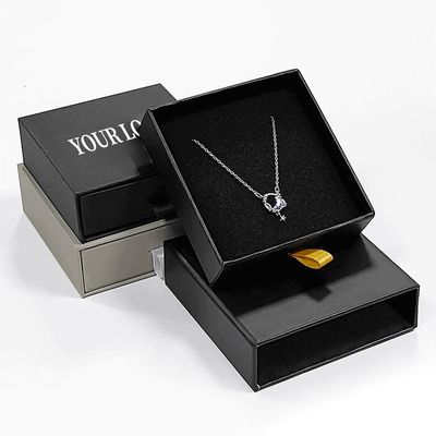 Kotak Tampilan Karton Kekuatan Kotak Kemasan Perhiasan Untuk Earrings Kalung