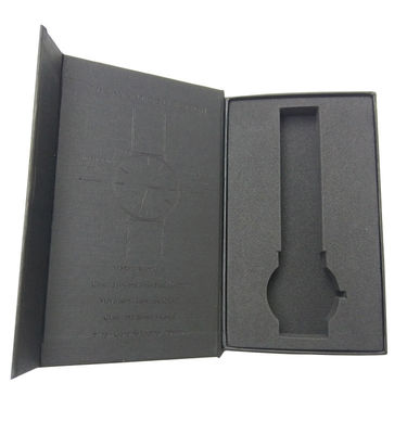 Perhiasan Jam Tangan Kacamata Kemasan Kotak Kertas Dengan Penutupan Magnetik Dan Masukkan EVA