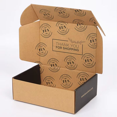 Kemasan Desain Custom Kraft Paper Kotak bergelombang Kotak Kemasan Surat