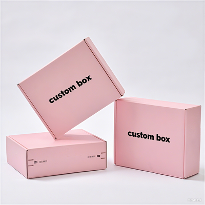 CMYK / PANTONE Printed Corrugated Cardboard Box Untuk Perawatan Kulit Mailer Hadiah Custom Luxury Design