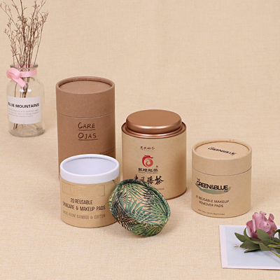 Kemasan tabung lilin ramah lingkungan Kotak hadiah tabung kertas biodegradable untuk toples kaca