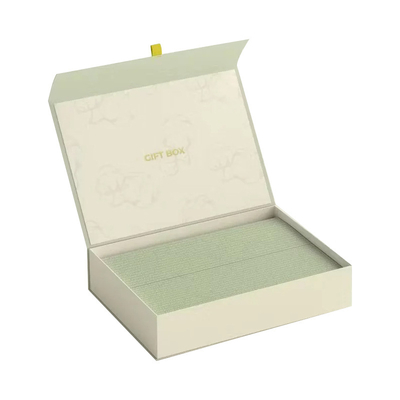 Kotak Hadiah Kaku Mewah Daur Ulang Kustom dengan Penutup Magnetik Lipat Atas Kotak Kertas Lipat Penyimpanan Kemasan Kosmetik Perhiasan Parfum Buatan Tangan