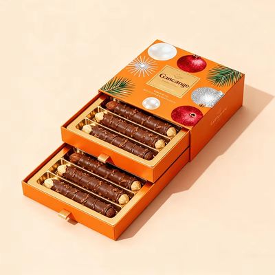 Custom Luxury Paper Strawberry Chocolate Bar Box Pengemasan High-end Box Hadiah