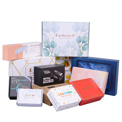 Matte Surface Finish Customize Corrugated Flute Mailer Box untuk Pengiriman dan Pengemasan