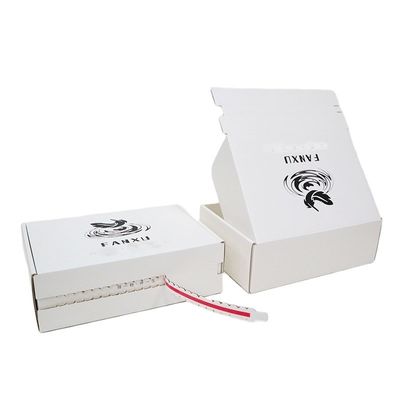 Kertas jenis corrugated papan kotak mail untuk perhiasan dan kosmetik Desain kustom