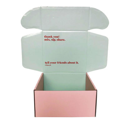 300g CCNB suling Custom Printed Lipat Kraft Mailer Box untuk Pengiriman Produk Rumah Tangga