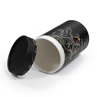 Custom Logo Bulat Silinder Canister Karton Silinder Box Untuk Kosmetik