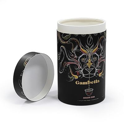 Custom Logo Bulat Silinder Canister Karton Silinder Box Untuk Kosmetik