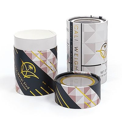 Custom Printed Tube Packaging Box Biodegradable Round Paper Tube Box Untuk Kue