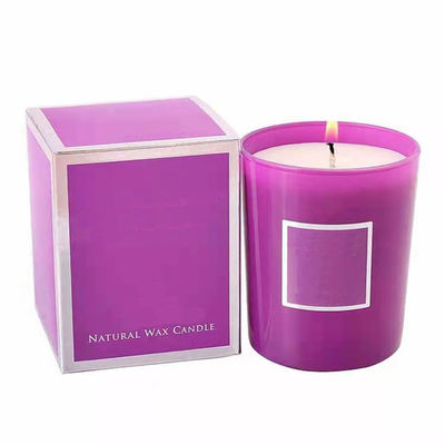 UV Coating Paper Tuck Top Boxes Folding Square Scented Candle Storage Box