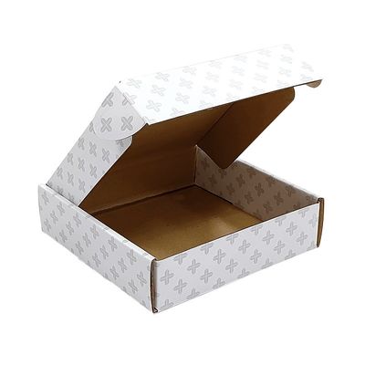 CMYK/PANTONE Printing UV Coating White Shipping Mailer Box untuk kemasan ramah lingkungan