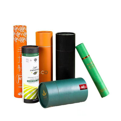 Kotak kemasan tabung lilin teh Kotak tabung kertas silinder bulat