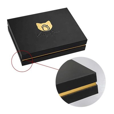 2 Piece Paperboard Rigid Tutup Dan Base Box Dengan Matt Laminasi Dan Sponge Liner