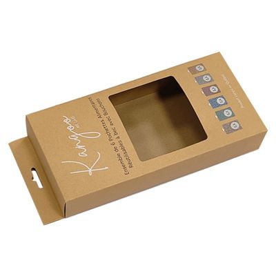 Custom Hang Tab Paper Retail Display Packaging Box Dengan Cetakan CMYK