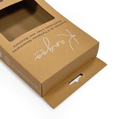 Custom Hang Tab Paper Retail Display Packaging Box Dengan Cetakan CMYK