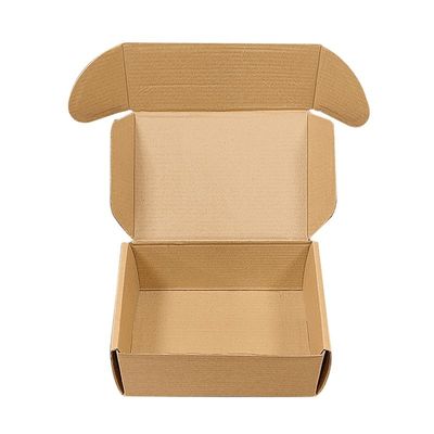 Custom Kraft Paper Mailer Box Packaging Daur Ulang Kotak Mailer Kardus Bergelombang