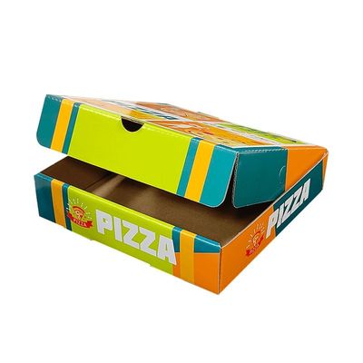 Kertas Kraft Daur Ulang Kotak Pengemasan Bergelombang Untuk Kentang Goreng Kripik Dan Pizza