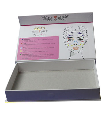 Kotak kaku Perawatan wajah mewah Pijat krim sunblock Kotak kertas kosmetik Kotak kemasan magnetik