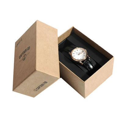 Custom Printed Luxury Watches Packaging Paper Rigid Boxes Gift Packing dengan Base