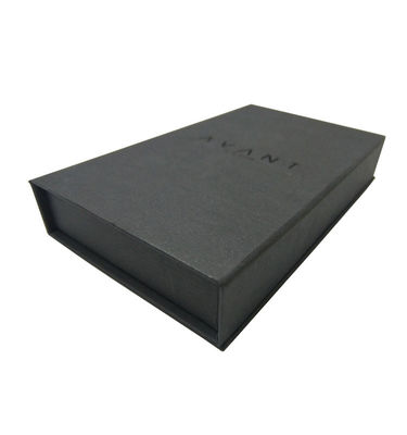Pemesanan Custom Diterima Karton Magnetic Closure Box Matte Black Desain Lipat