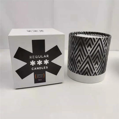 Jar lilin khusus dengan tutup dan kotak hadiah Kotak kemasan dalam CMYK/PANTONE Printing
