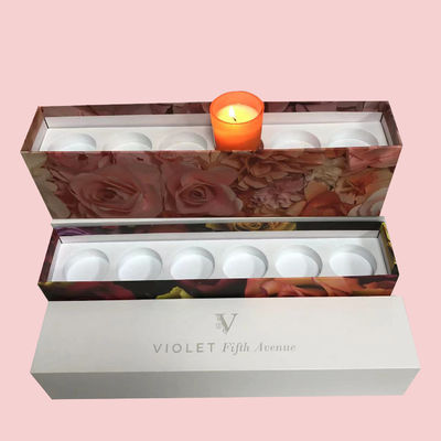 Jar lilin khusus dengan tutup dan kotak hadiah Kotak kemasan dalam CMYK/PANTONE Printing