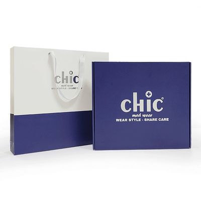 Custom Clothing Packaging Paper Mailer Box Flute Material Kotak Pengiriman Bergelombang