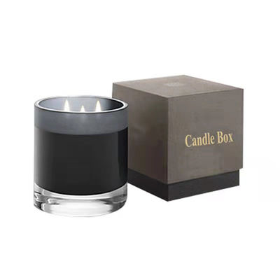 Embossing End Daur Ulang Lilin Bau Kemasan Kotak Untuk Aromaterapi Reed Diffuser