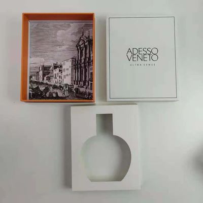 Embossing End Daur Ulang Lilin Bau Kemasan Kotak Untuk Aromaterapi Reed Diffuser