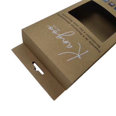 Menggantung Brown Self-Assembly Kothak Kertas Flat persegi panjang Auto Lock Bagian Bawah Karton