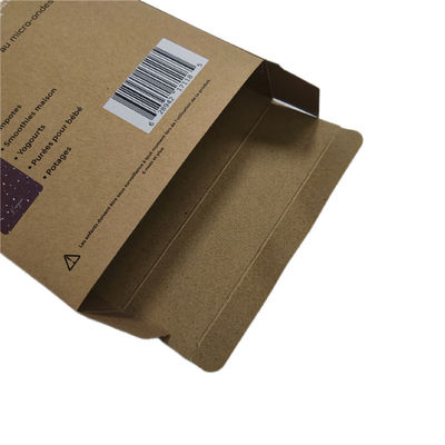 Menggantung Brown Self-Assembly Kothak Kertas Flat persegi panjang Auto Lock Bagian Bawah Karton