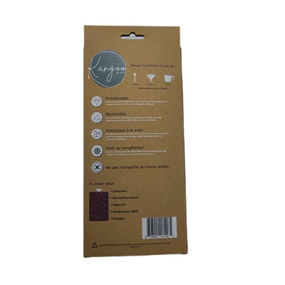 Menggantung Brown Self-Assembly Kothak Kertas Flat persegi panjang Auto Lock Bagian Bawah Karton
