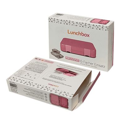 Art Paper Corrugated Cardboard Folding Heated Bento Paper Lunch Box untuk Kemasan Dewasa