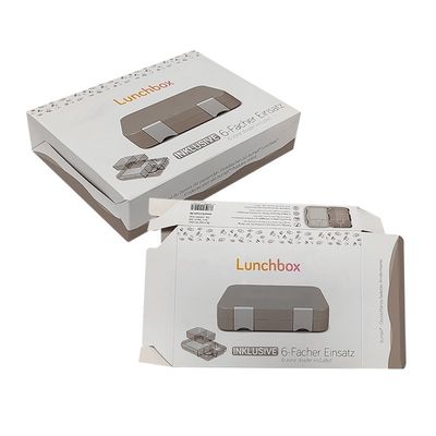 Art Paper Corrugated Cardboard Folding Heated Bento Paper Lunch Box untuk Kemasan Dewasa