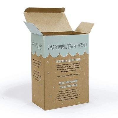 Kraft Paper Tuck Top Auto Lock Box Dengan Potong Jendela Bentuk Disesuaikan