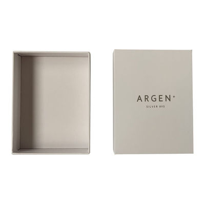 Luxury Cover And Base Box 157g Art Paper 1000g Cardboard Perhiasan Putih kotak kemasan