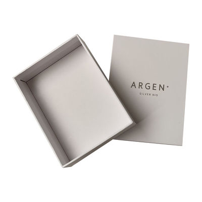 Luxury Cover And Base Box 157g Art Paper 1000g Cardboard Perhiasan Putih kotak kemasan