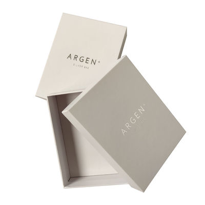 Luxury Cover And Base Box 157g Art Paper 1000g Cardboard Perhiasan Putih kotak kemasan