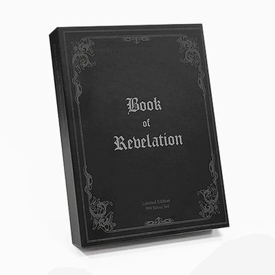 Magnetic Closure Cardboard Display Box Pengemasan Koin Kotak Gaya Buku Palsu Hollow