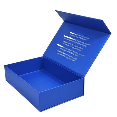 Bahan Daur Ulang Disesuaikan Magnet mewah kaku tutup datar Magnetik kertas kemasan kotak hadiah dengan sisipan kertas