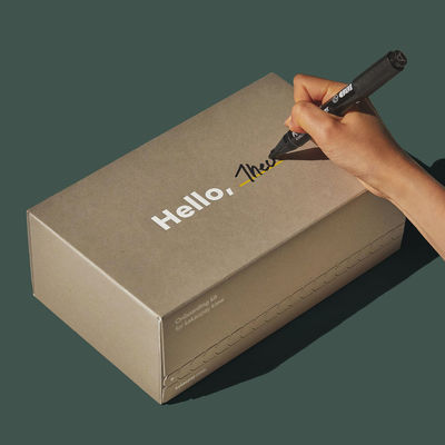 Custom Corrugated Cardboard Mailer Box FSC Certified Easy Tear Strip Seal Pembukaan