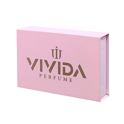 Custom Logo Print Magnetic Book Shape Gift Box untuk parfum dan kosmetik Cologne