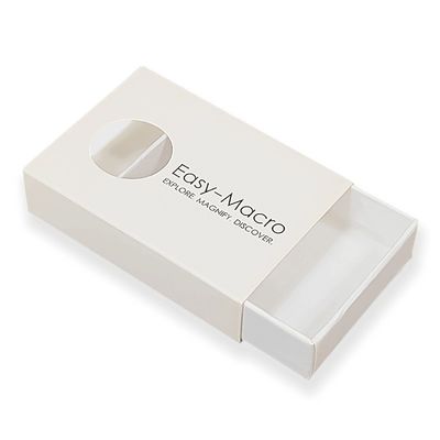 Art Paper Gift Packaging Box Matchbox Style Sliding Drawer Box Dengan Pencetakan Foil Emas