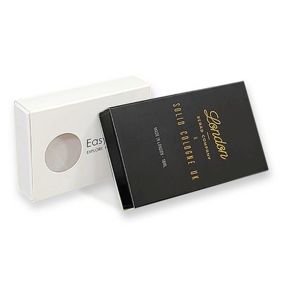 Art Paper Gift Packaging Box Matchbox Style Sliding Drawer Box Dengan Pencetakan Foil Emas