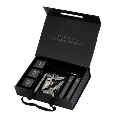Custom Logo Mewah Magnetic Gift Basket Box untuk Hadiah Besar awet dan elegan