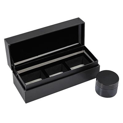 Kertas Clamshell Flip Top Candle Box Packaging untuk Luxury Set Tiga Lilin Hadiah Kerajinan
