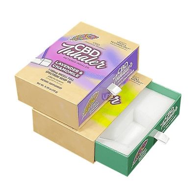 4C/UV/Laminasi/Embossing/Stamping Meterd Inhaler Paper Sliding Packaging Boxes dengan busa