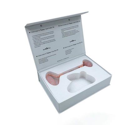 Buku Flap Box Custom Logo Cetak Magnetik Kotak kaku untuk Guasha Jade Gua Sha Roller Tool