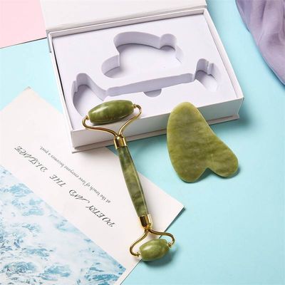Buku Flap Box Custom Logo Cetak Magnetik Kotak kaku untuk Guasha Jade Gua Sha Roller Tool